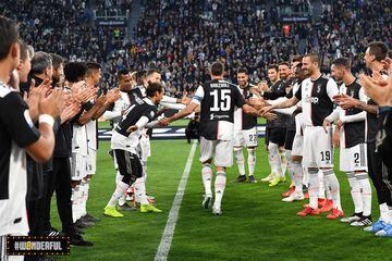 Juventus empató 1-1 con Atalanta en la penúltima fecha de la Serie A. El equipo de Allegri celebró el título en el Juventus Stadium