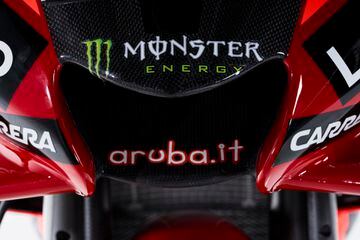 Ducati ha presentado en Madonna di Campiglio a sus equipos de MotoGP y Superbike para la temporada 2023. Los detalles de la Desmosedici  son un propulsor 4 tiempos V4 a 90º, refrigeración por líquido, distribución desmodrómica con doble árbol de levas en cabeza y 4 válvulas por cilindro.