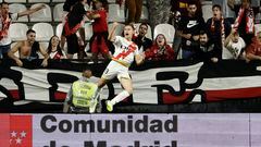 De Frutos celebra su gol ante el Alavés
