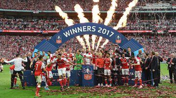El último título de Copa que ganó Arsene Wenger al frente de los 'Gunners'. Los londinenses se impusieron al Chelsea de Antonio Conte. 
