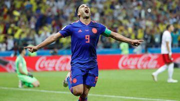 Falcao festeja su gol en Rusia 2018