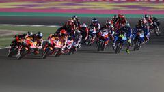 La salida de MotoGP en Qatar.