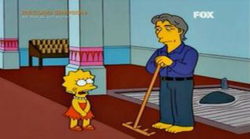 Temporada 13, capítulo 275, "She of little faith". En este episodio Lisa se hace budista y recibe los consejos del actor para que respete todas las religiones.