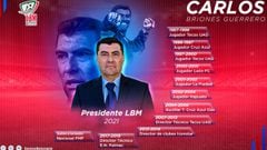 Carlos Briones, nuevo presidente de LBM