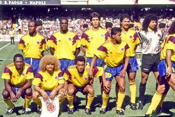 Colombia's 1990 World Cup kit.