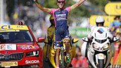 El ciclista español Rubén Plaza, del equipo Lampre Mérida, se impone en la decimosexta etapa del Tour de Francia.