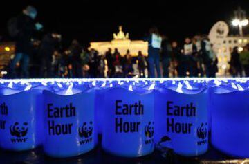 Conmemoración en Berlín durante la Hora del Planeta