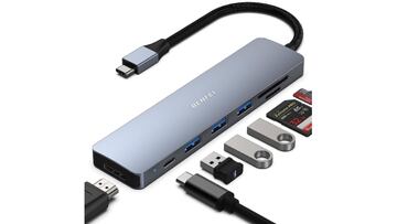 Hub USB 7 en 1 de la marca Benfei en Amazon
