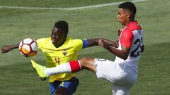 El equipo de Daniel Ahmed no pudo lograr el triunfo ante los ecuatorianos pese a empezar el partido con buen f&uacute;tbol. El tanto peruano fue de Mora. Concha err&oacute; un penal.