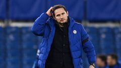 FILE PHOTO: Soccer Football - Premier League - Chelsea v Manchester City - Stamford Bridge, London, Britain - January 3, 2021 Chelsea manager Frank Lampard Pool via REUTERS/Andy Rain EDITORIAL USE ONLY. No use with unauthorized audio, video, data, fixture