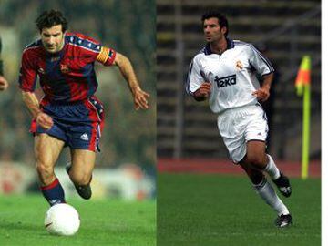 Luis Figo's case is arguably the most controversial: a hero at Barcelona in five years at the Camp Nou, the Portuguese star was then sensationally signed by incoming Real Madrid president Florentino Pérez in 2005, spending five seasons at the Bernabéu.