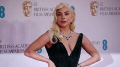 Lady Gaga arrives at the 75th British Academy of Film and Television Awards (BAFTA) at the Royal Albert Hall in London, Britain, March 13, 2022. REUTERS/Henry Nicholls