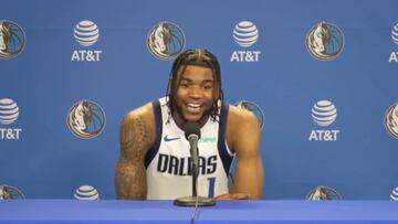 The Dallas Mavericks shooting guard is back for his second season and the way he laughed at the Mavs’ Media Day has people comparing him to Kawhi Leonard.