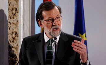 Spain's Prime Minister Mariano Rajoy attends a meeting in Madrid, Spain, February 8, 2018.