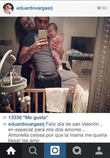 Edu Vargas publicó una foto junto a su hija y su pareja