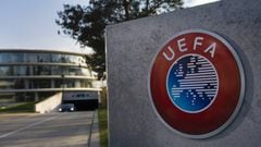 DEP01. NYON (SUIZA), 06/04/2016.- Vista de la entrada de la sede de la UEFA en Nyon, Suiza, el 6 de abril del 2016. La polic&Atilde;&shy;a federal de la Confederaci&Atilde;&sup3;n Helv&Atilde;&copy;tica registr&Atilde;&sup3; hoy los locales de la UEFA con una orden judicial para obtener los contratos entre la entidad que rige el f&Atilde;&ordm;tbol europeo y la empresa ecuatoriana Teleamazonas, confirm&Atilde;&sup3; en un comunicado la propia organizaci&Atilde;&sup3;n. EFE/Jean-Christophe Bott