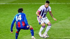 Olaza of Real Valladolid CF during the Spanish league, La Liga Santander, football match played between SD Eibar SAD and Real Valladolid CF at Ipurua stadium on February 12, 2021 in Eibar, Spain.
 AFP7 
 13/02/2021 ONLY FOR USE IN SPAIN