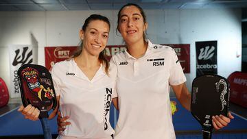 Sabrina Méndez (izda.) y María Costantino, campeonas de Europa de pickleball.