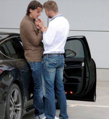 Zlatan Ibrahimovic and Gerard Piqué.