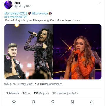 Los mejores memes de Eurovisión 2023