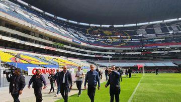 El Estadio Azteca recibió al equipo de FIFA que inspecciono el inmueble