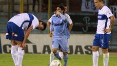 Manuel Villalobos celebra su gol en el triunfo de Iquique sobre Cat&oacute;lica.