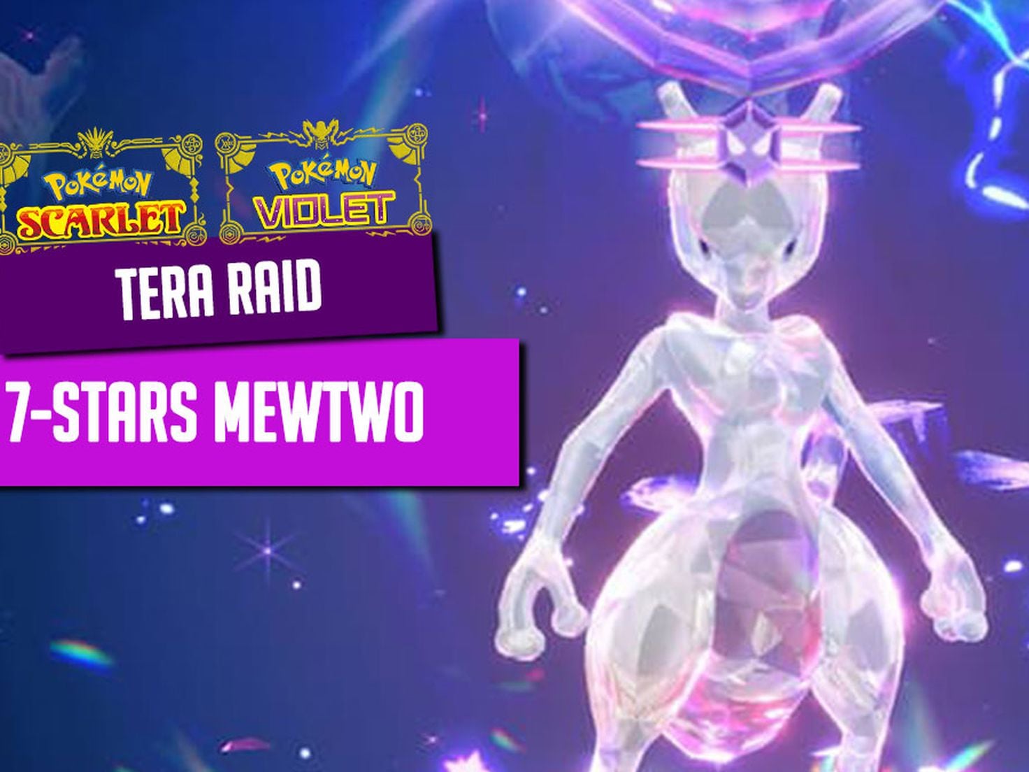Pokemon Scarlet/Violet MEWTWO & MEW (2023 Event) GETY0URMEW + Tera Raid  Mewtwo