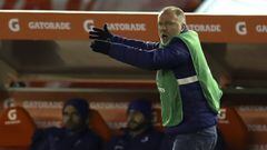 Brazil&#039;s Cruzeiro coach Mano Menezes gives instructions during a Copa Libertadores soccer match against Argentina&#039;s River Plate in Buenos Aires, Argentina, Tuesday, July 23, 2019. (AP Photo/Natacha Pisarenko)