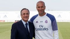 Florentino Peréz relieves Zidane of €10 million penalty clause