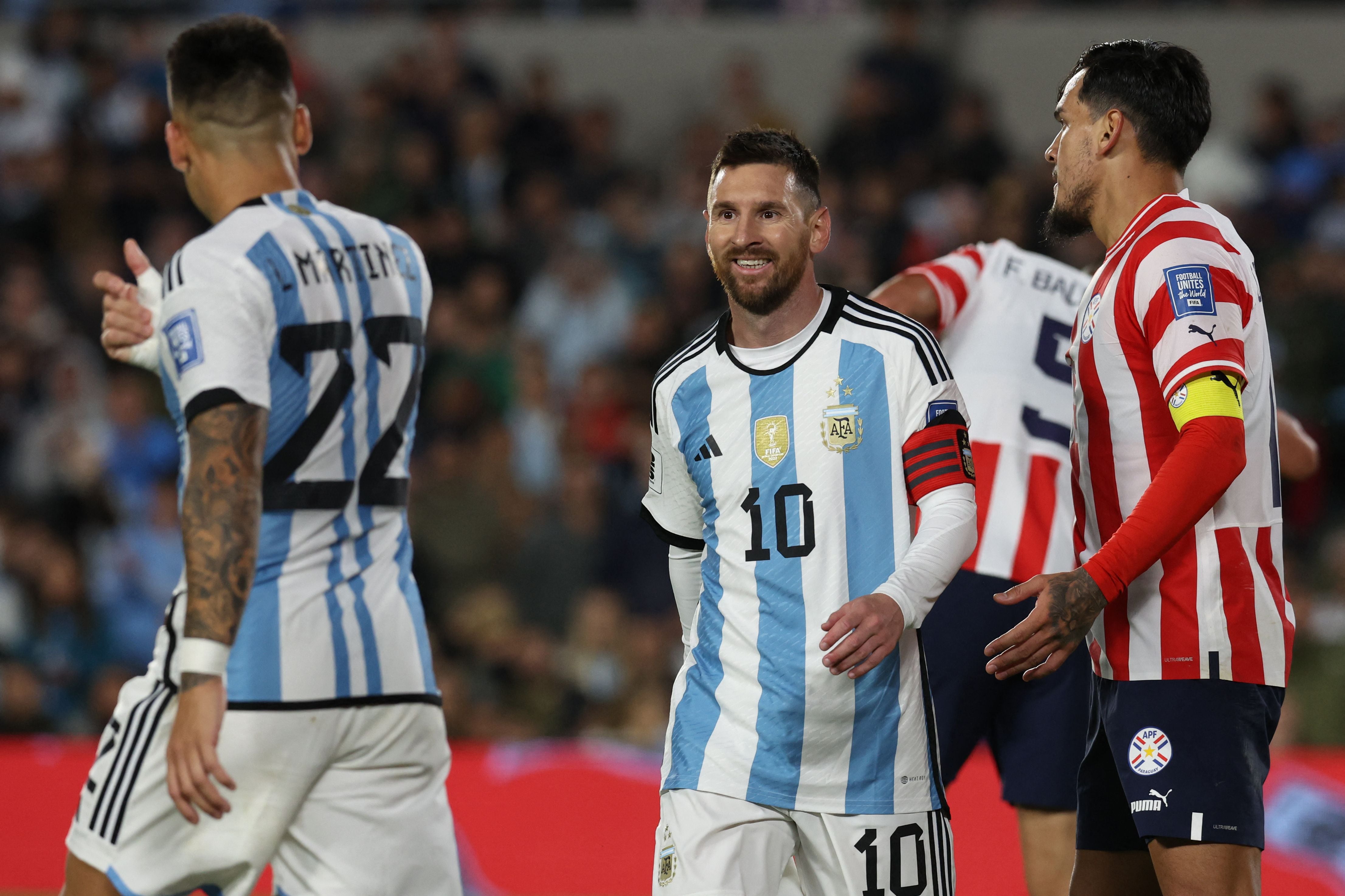 Buenos Aires, Argentina - 14 Oct 2021, Lionel Messi seen during the FIFA  World Cup Qatar 2022 Qualifiers match between Argentina and Peru at El  Monumental. Final score; Argentina 1:0 Peru. (Photo