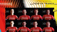 Alineaci&oacute;n del Bahrain para el Tour de Francia 2021.