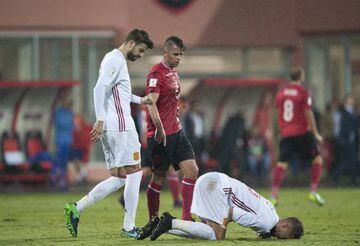 Ramos injured his knee with just 10 minutes remaining in Spain's win over Albania