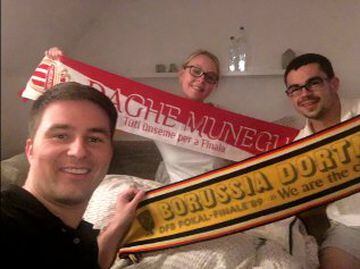 La solidaridad del los fans del Dortmund con los del Mónaco