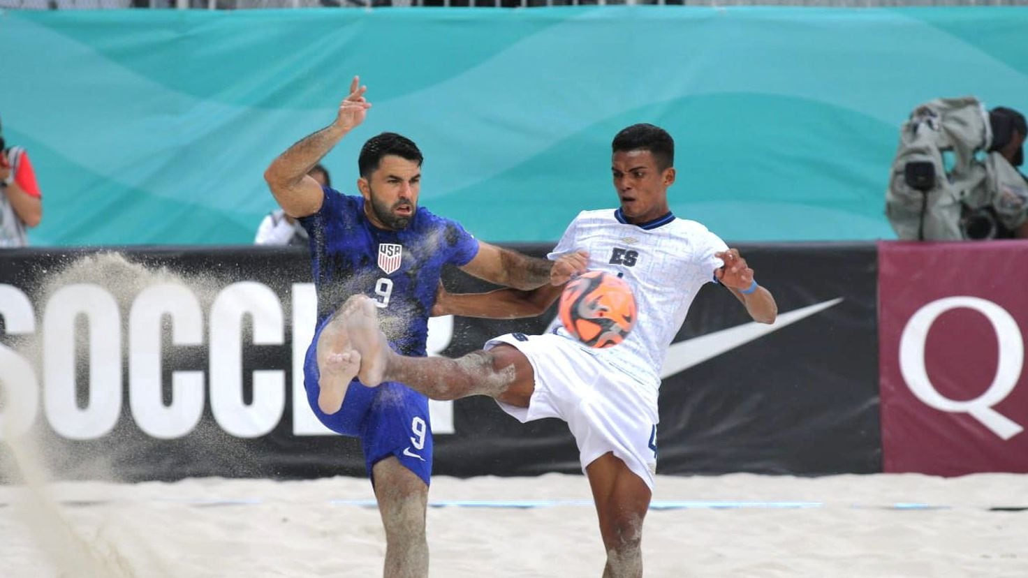 The United States overwhelmingly defeats El Salvador, leaving them without a Beach World Cup