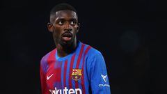 SYDNEY, AUSTRALIA - MAY 25:  Ousmane Dembele of FC Barcelona looks on during the match between FC Barcelona and the A-League All Stars at Accor Stadium on May 25, 2022 in Sydney, Australia. (Photo by Matt King/Getty Images)