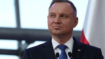 FILE PHOTO: Polish President Andrzej Duda attends a news conference in Warsaw, Poland, June 2, 2022. REUTERS/Kacper Pempel/File Photo