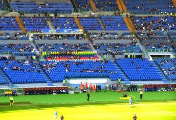 Lazio at home at a sparsely populated Stadio Olimpico