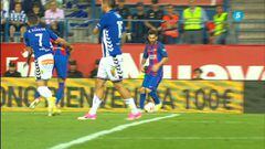 El Barcelona reclamó un penalti de Sobrino a Neymar