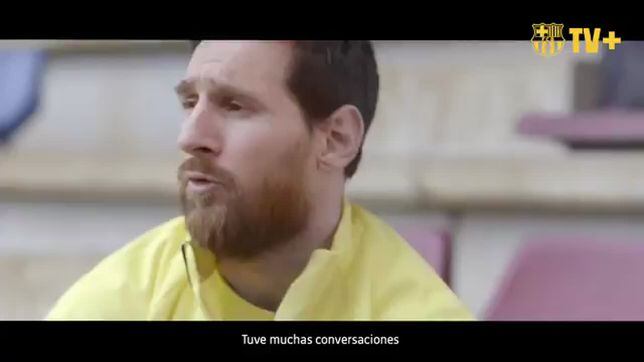 Messi al borde del llanto y con la voz temblorosa por Tito Vilanova