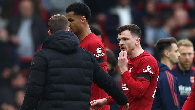 PGMOL release statement as linesman Constantine Hatzidakis accused of elbowing defender Andy Robertson in Liverpool 2-2 draw with Arsenal