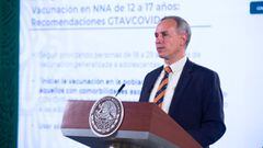 López-Gatell: iniciará vacunación a niños de 12 a 17 años con comorbilidades