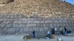 Polémica en Egipto: quieren revestir una pirámide en Giza