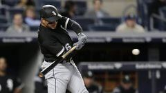 Chicago White Sox&#039;s Avisail Garcia hits a three-run home run during the seventh inning of the team&#039;s baseball game against the New York Yankees at Yankee Stadium, Tuesday, April 18, 2017, in New York. (AP Photo/Seth Wenig)