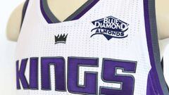 La futura camiseta de los Kings, con la publicidad de &#039;Blue Diamond Almonds&#039;.