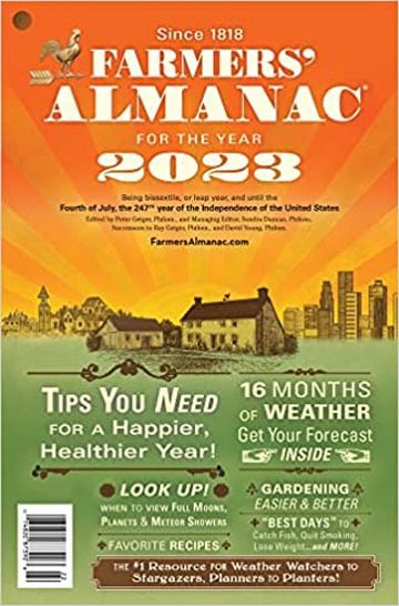 The cover of this year's Farmers' Almanac printed edition