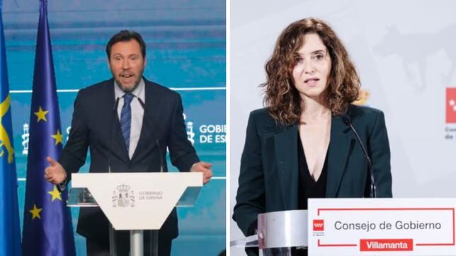 Pique entre Ayuso y Óscar Puente: “Céntrate en construir líneas de metro sin derribar casas”