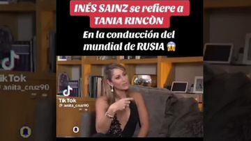 Inés Sainz llama patiño a Tania Rincón y esta ya le contestó