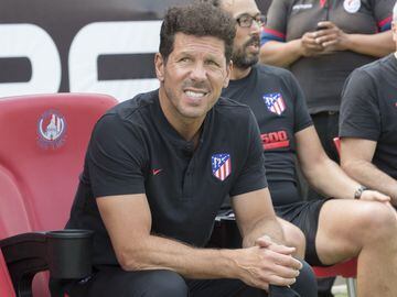 El entrenador del Atlético de Madrid, Simeone. 