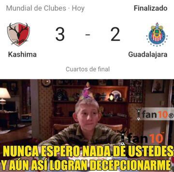 Los memes acaban con las Chivas tras perder ante Kashima