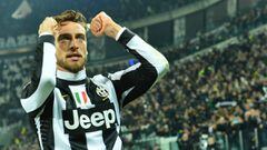 Claudio Marchisio celebra un gol durante un derbi de Tur&iacute;n entre la Juventus y el Torino. 